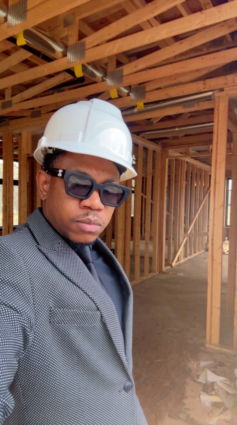 Director of Kent's Marvel Construction on an active jobsite
